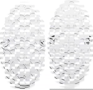 4 OD SHWR STRN W/ 33/8 CTRS CP